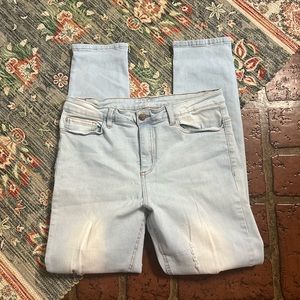 Evy’s Tree everyday luxury everyday life factory distressed light wash denim